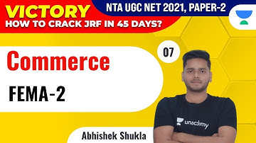 UGC NET 2021 | VICTORY Course | Commerce by Abhishek Shukla | FEMA -2