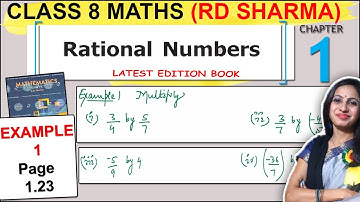 Class 8 Maths RD Sharma Solutions | Chapter 1 Example 1 Page 1.23 Solution | Rational Numbers
