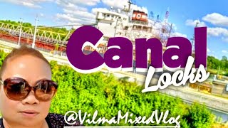 Welland Canal's locks waterway@VilmaMixedVlog