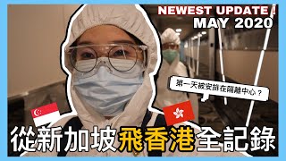 【香港新加坡Vlog】回香港了🇭🇰從新加坡飛香港機場回家全過程！富豪東方酒店 隔離中心！居家隔離丨香港入境程序丨留學生Luna