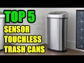 Top 5 best sensor touchless trash cans 2022  stainless steel