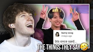 THE THINGS THEY SAY.. (bts once said | Reaction/Review)
