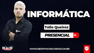 #Dia09às09pm | Informática - Softwares Maliciosos. Prof. Túlio Queiroz. Objetivo Concursos. screenshot 4