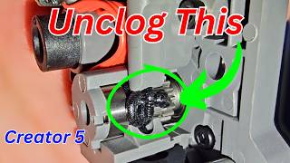 Flashforge Creator 5 Tool Head Disassemble Clogged | Simple Way