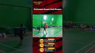 Badminton Tarkam, perjuangan yang luar biasa, sampai jatuh bangun #shorts #badminton