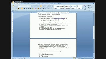 ITEC 4242 - Database Administration - Week 8