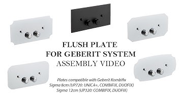 FLUSH PLATE FOR GEBERIT SYSTEM ASSEMBLY VIDEO by BLEU PROVENCE