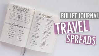 Bullet Journal Travel Spreads How To Plan Your Trip Packing List