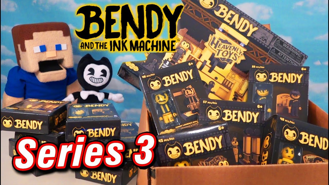 Bendy and the Ink Machine Heavenly Toys Series 3 LEGO Dark Construction Sets! Phat Mojo YouTube