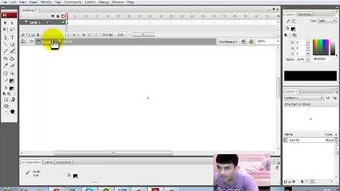 Adobe Flash CS3 ตอนที่ 2 อธิบายเกี่ยวกับ movie clip