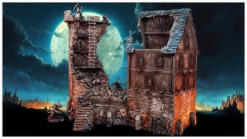 Ruined Tower and Barracks in MORDHEIM The Old World Warhammer Fantasy!