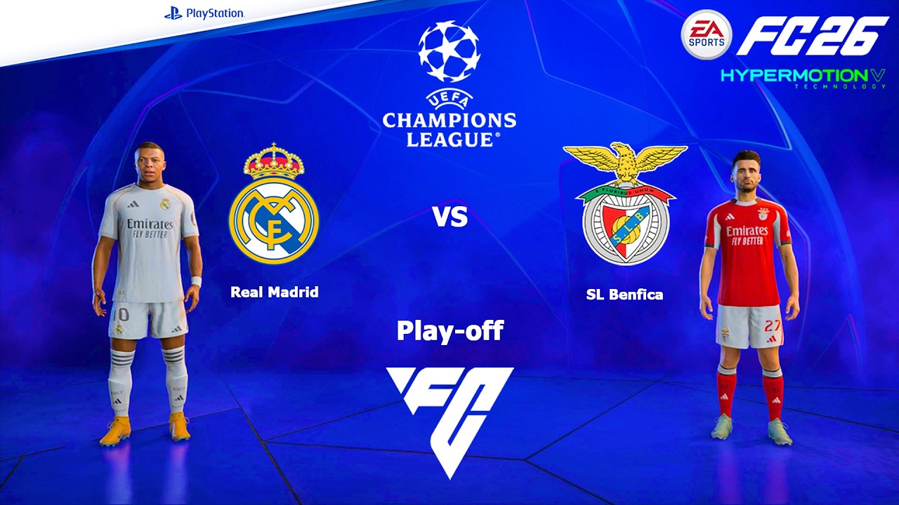 FC 26 PS4 - Реал Мадрид против Бенфики | Матчи Лиги чемпионов УЕФА 2025/26