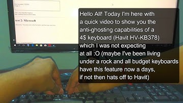 Havit HV-KB378 6-key anti-ghosting rollover keyboard for 4$