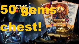 Gems of War - opening 50 gems chest! / abrindo 50 baus de gema!  [Infernal King]