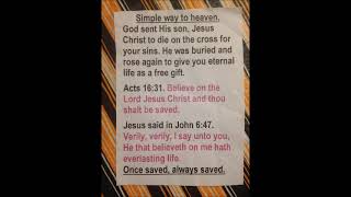 A Simple Salvation Message For Catholics.