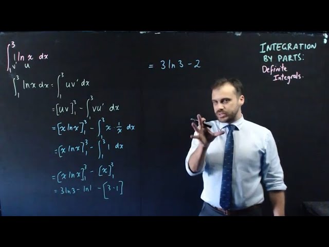 Integration by parts: Definite Integrals