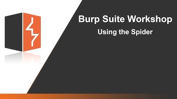 Using the Burp Suite Spider
