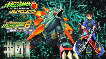 Megaman Battle Network 6 Cybeast Gregar Legacy Playthrough with Chaos part 1: Central Town