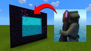 How To Make A Portal To The TV Woman x TV Man Dimension in Minecraft!