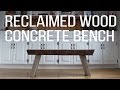 Farmhouse DIY | Wood + Concrete Bench