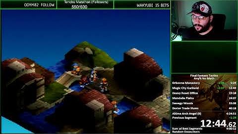 Final Fantasy Tactics Any% No Math Speedrun 4:19:09