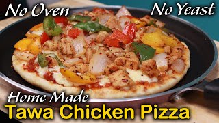 Home Made Chicken Pizza Without Oven | வீட்டிலேயே சிக்கன் பிட்சா | Jabbar Bhai