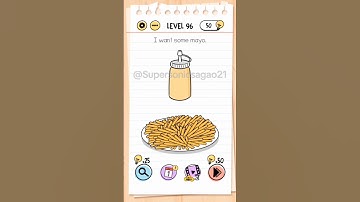 Brain test: tricky puzzles level 96 #want #some #mayo #chips #dietitian #donttell #level96 #quiz