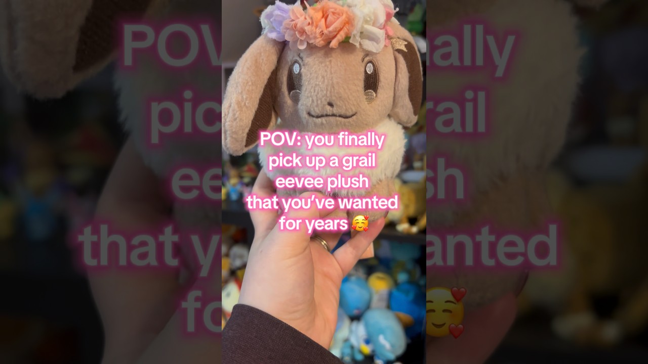 THE GRAIL OF MY EEVEE COLLECTION! A dream plush pick up🥰 