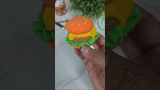 DIY Clay Burger #shorts #tonniartandcraft #craft #diy #love #art