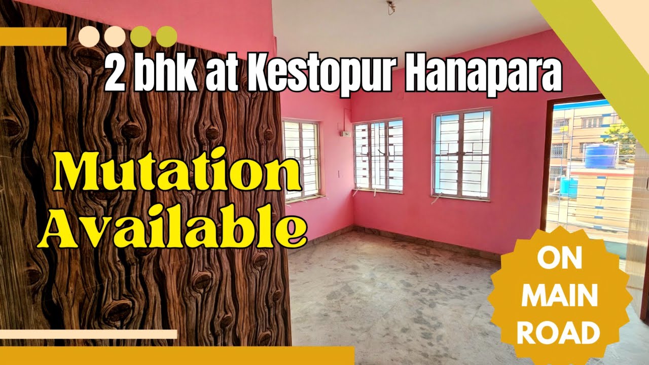 2 Bhk 2 Toilet South & Main Road Facing flat Sale at Kestopur Hanapara on Main Road