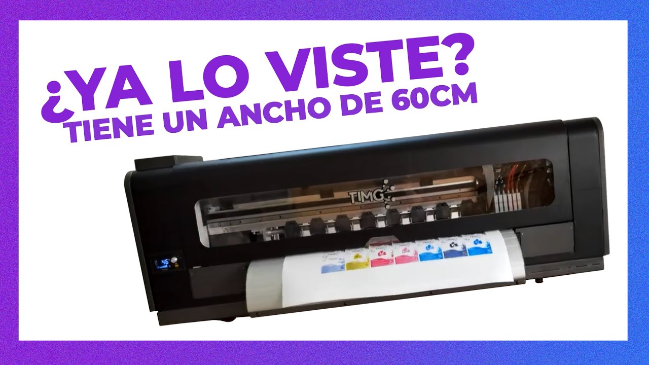 Esta aquí el Plotter de impresión de 60cm modelo 60x1 - YouTube