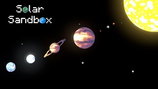 Solar Sandbox A 2D Universe Sandbox! SUMMER UPDATE