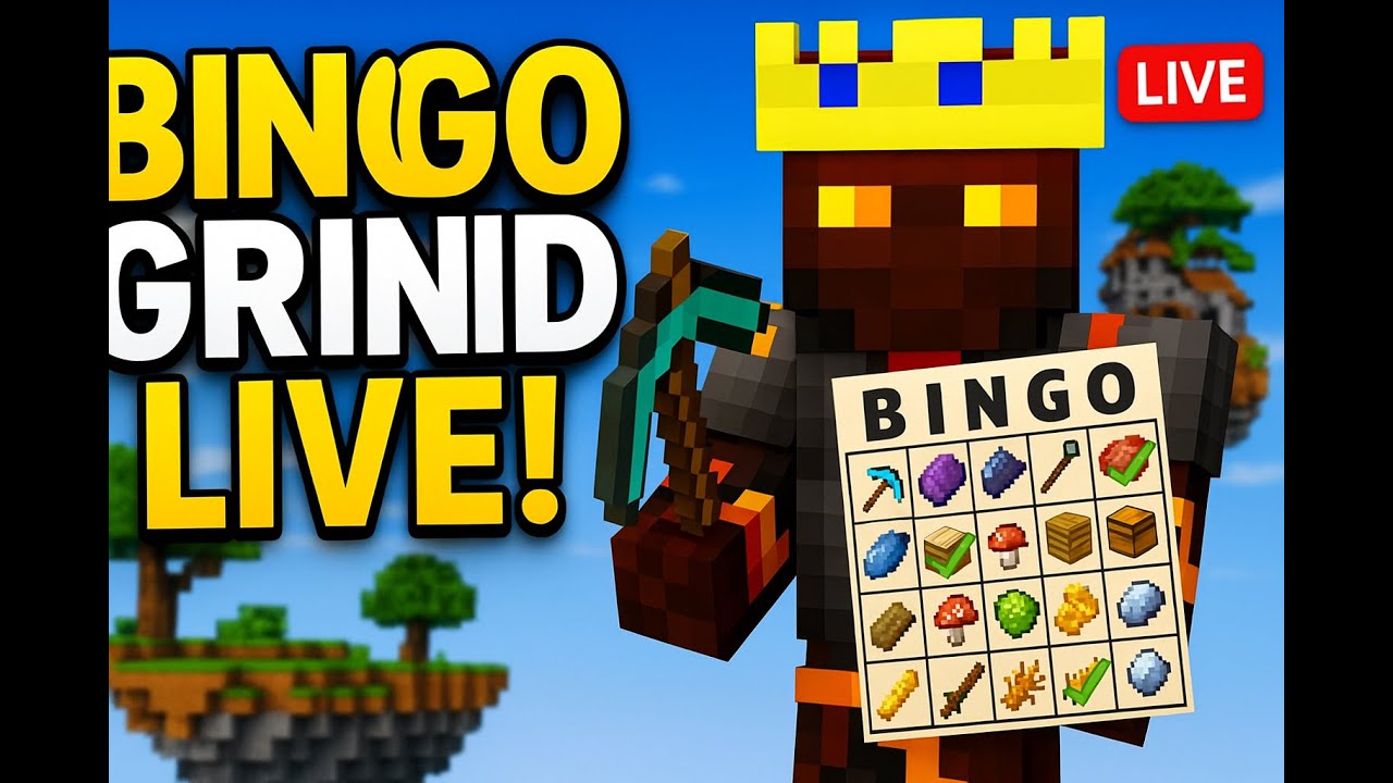 LIVE SkyBlock BINGO GRIND! | Hypixel Bingo Challenge 🔴