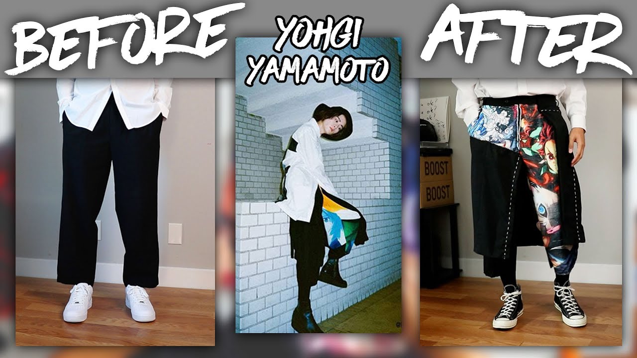 DIY | Custom DEMON SLAYER Yohji Yamamoto Wrap Pants | JULIUS - YouTube