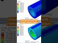 #crack growth in #pipe with j-integral method in #abaqus #science
