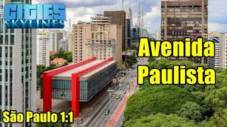 SÃO PAULO FEITA NO CITIES SKYLINES 1:1 [REACT Gameplay PT-BR] 