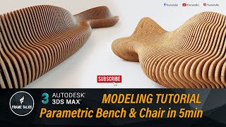 Creating Parametric Bench 3D max modeling tutorial