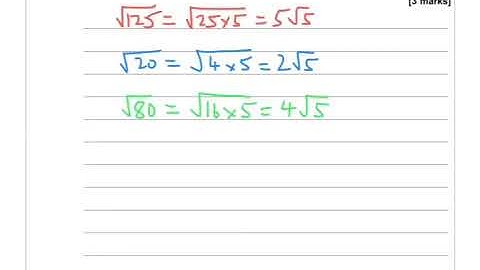 AQA Further Maths GCSE 2016 Paper 1 Q13 - Simplifying Surds