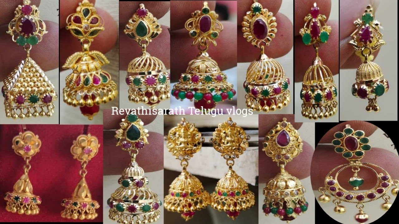 Pin by Krishna Kumari vasa on krishna | Gold earrings models, Gold earrings  designs, Bridal gold jewellery designs