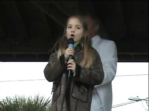 Danielle Johnson National Anthem 2010 Dolphin Dip ...