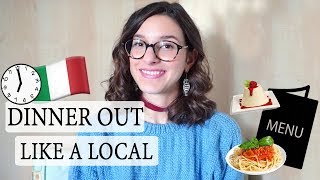 🔥 Do it like the locals : GOING OUT FOR DINNER in Italy! 🍝 - Timing, menu, check...
