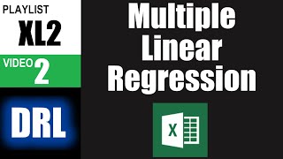Excel Multiple Regression with Real World Examples for Science