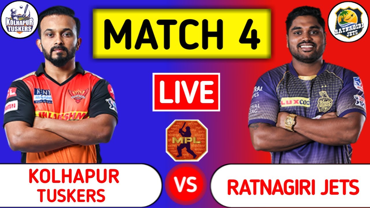 Kolhapur Tuskers Vs Ratnagiri Jets Live KT vs RJ Maharashtra