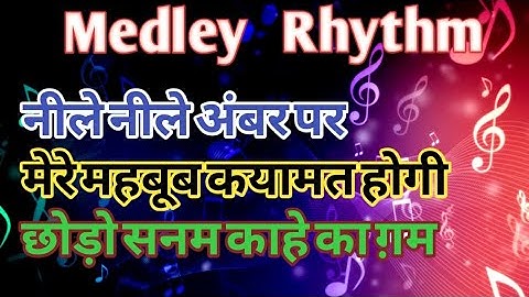 Hindi Song Medley Rhythm Loop | Neele Neele Ambar Pe | Lyrics #karaoke #bollywood #rhythm #loop