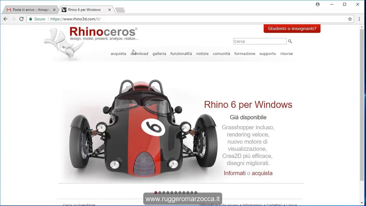 SCARICARE OGGETTI PER RHINO