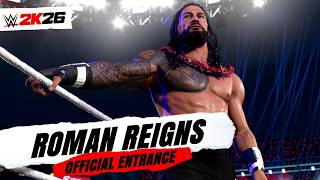 WWE 2K26 Roman Reigns Full Official Entrance - First Look screenshot 4