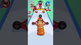 Sonic Amy Rose aur Shadow Potato Rush Challenge 😱 Last Player Won With Public Help! #shorts