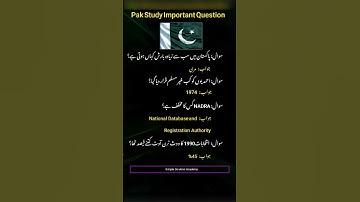 "Pakistan Studies in 1 Minute | Important Facts You Must Know!"