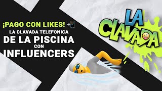 ¡Pago con Likes! 📲 #LaClavadaTelefonica  la Piscina con Influencers