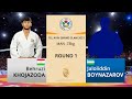 Беҳрӯз ХОҶАЗОДА vs Ҷалолиддин БОЙНАЗАРОВ, -73kg, Round 1, Гранд Слэм Тел-Авив 2021